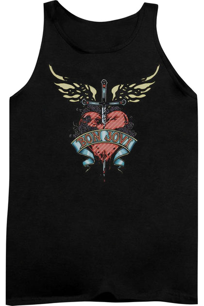 Gildan Bon Jovi Daggered Tank Black Medium 2