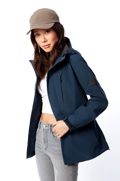 Alpine Tahsis Rain Jacket Navy Large 3