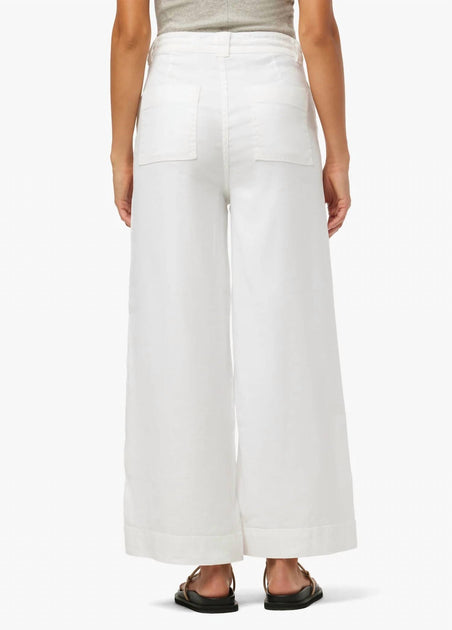 Joe's Jeans Addison Ankle Wide Leg Pant White 28 3