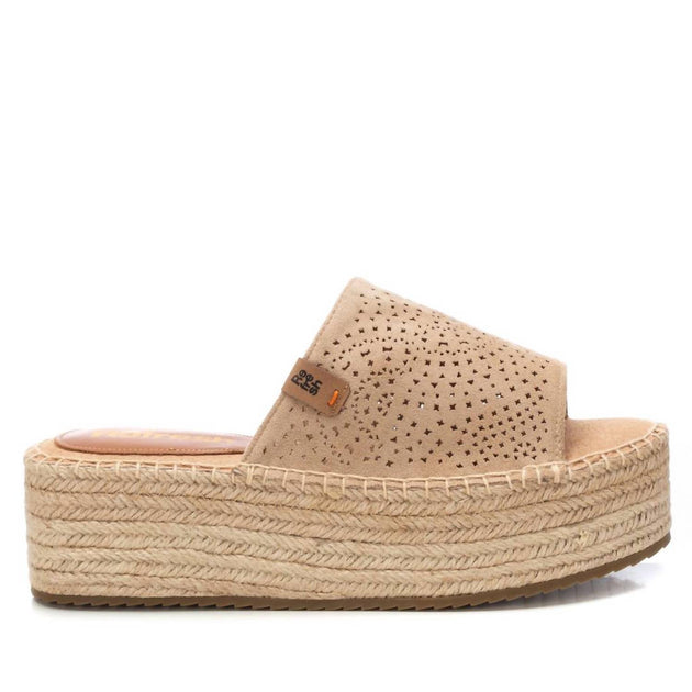 Xti Refresh Platform Wedge Sandals Beige US 9 2
