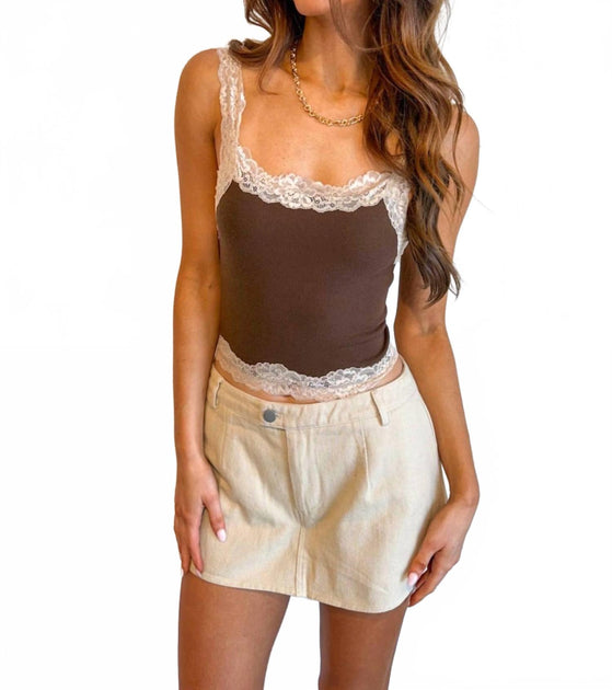 day + moon Elodie Mini Skort White Large 2