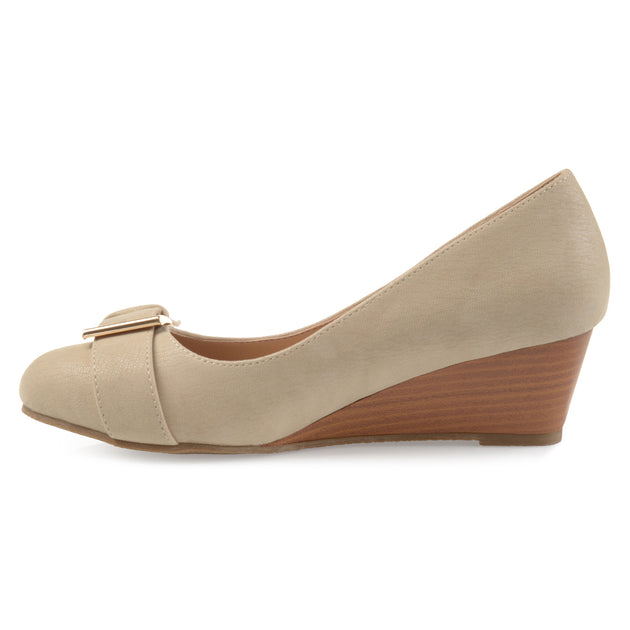 Journee Collection Graysn Wedge Green US 6.5 3