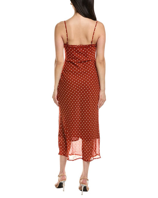 Moonsea Sleeveless Maxi Dress Red Medium 3