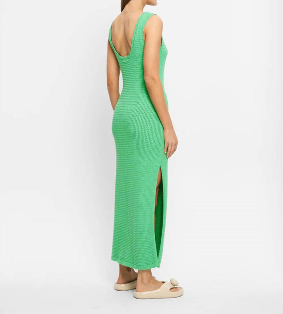 KIVARI Martina Maxi Knit Dress Green Large 3