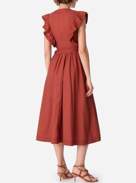 Vanessa Bruno Ermione Kleid Rot EU 42 3