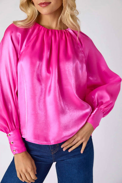 Crosby by Mollie Burch Elizabeth Blouse Pink Large 5