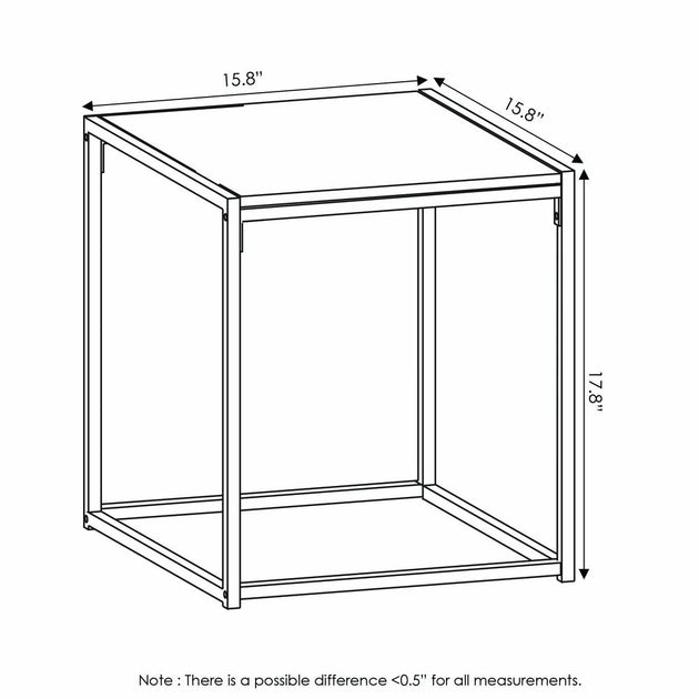 Furinno Camnus End Table French Oak Grey 3