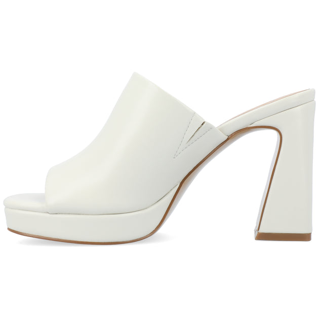 Journee Collection Ezzlynn Sandals White 9.5 3