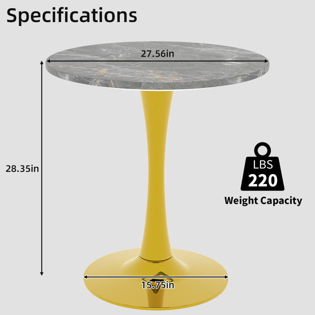 Streamdale Dining Table Gold 3