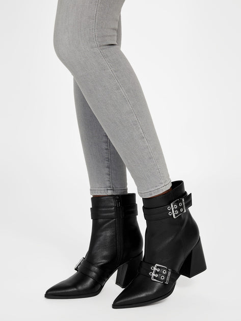 Guess Teases Block Heel Booties Black US 7.5 3