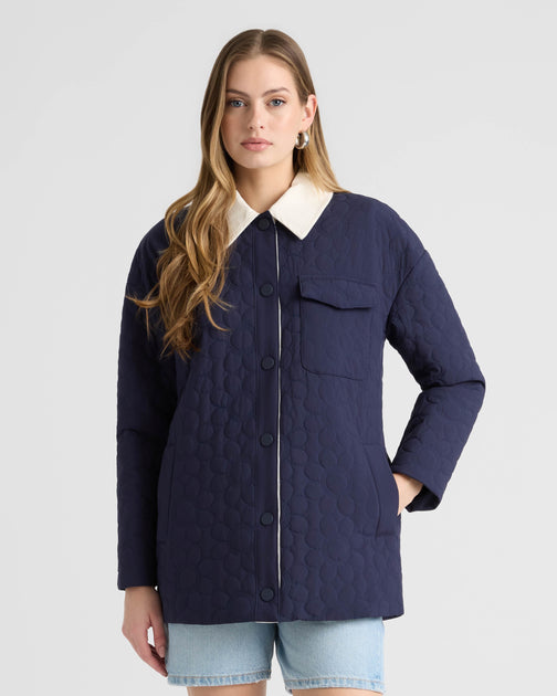 NVLT Daisy Quilted Puffer Jacket Blue XS 2