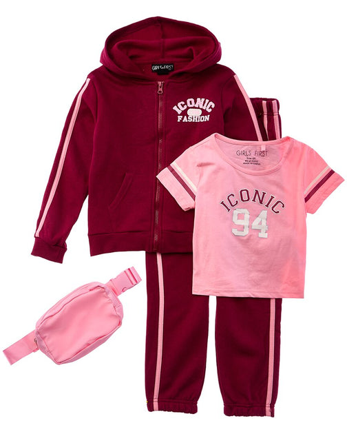 Freestyle Iconic 3pc Fleece Set Red US 6 2