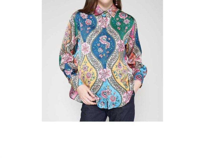 Vilagallo Bluse mit Blumendruck Multi EU 44 3