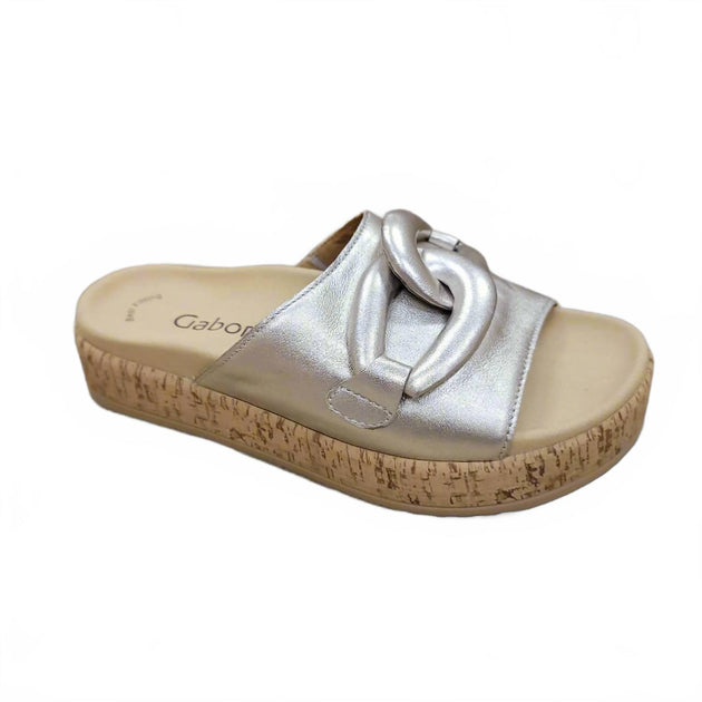Gabor 63.761.62 Women's Sandal Silver EU 42 4