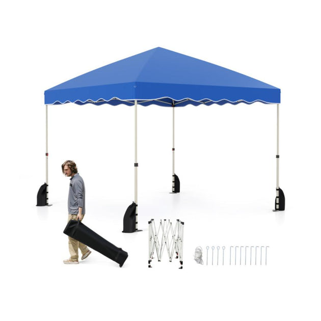 Hivvago Foldable Pop Up Canopy Tent White 3