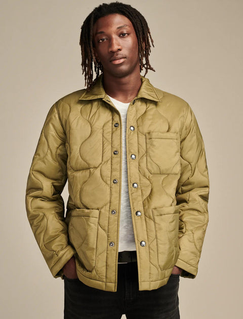Lucky Brand Herren Stepp-Innenjacke Gelb Medium 2