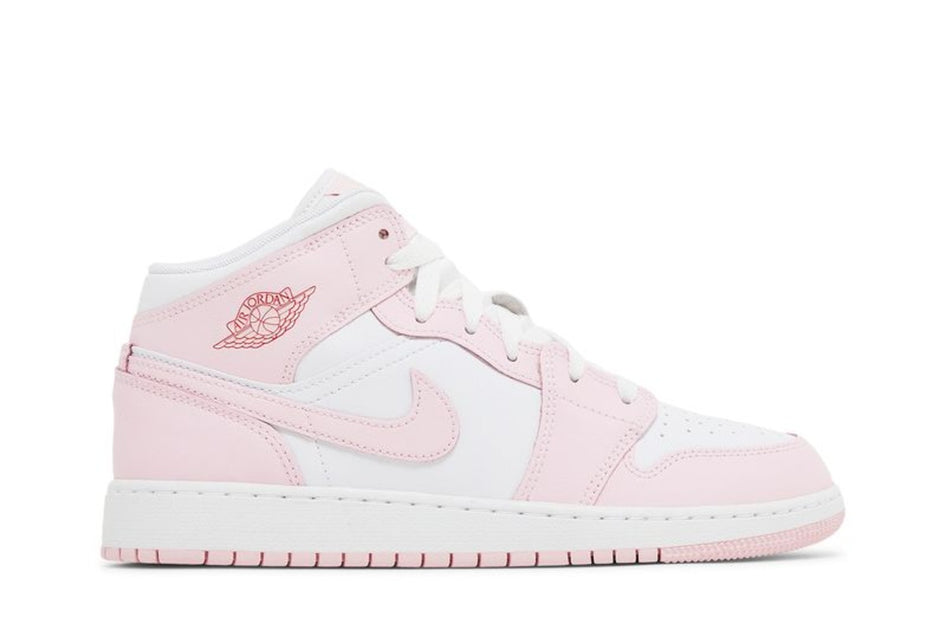 Jordan 1 Mid Pink Foam Fire Red Pink US 5-6 2