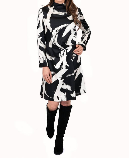 SCAPA Lauren Perre Kleid mit langen Ärmeln Multi Medium 2