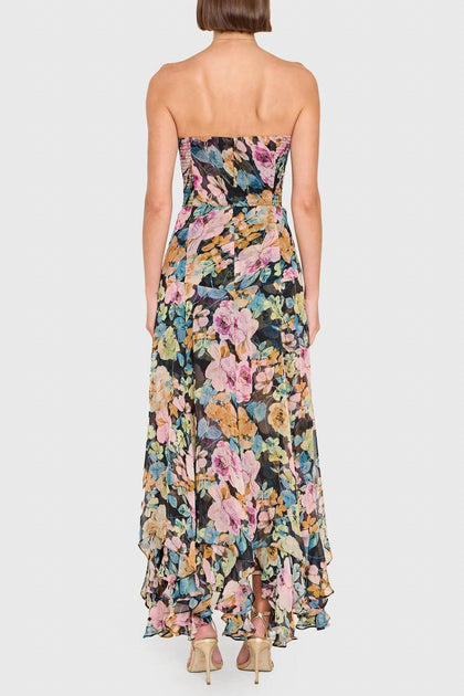 Amanda Uprichard Monterey Maxi Dress Multi Large 4