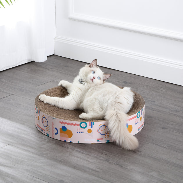 The Licker Store Nelson 20.13" Cat Scratcher Light Pink/Multi 2