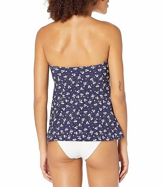 Seafolly Remix Trapeze Tankini Blue US 6 4