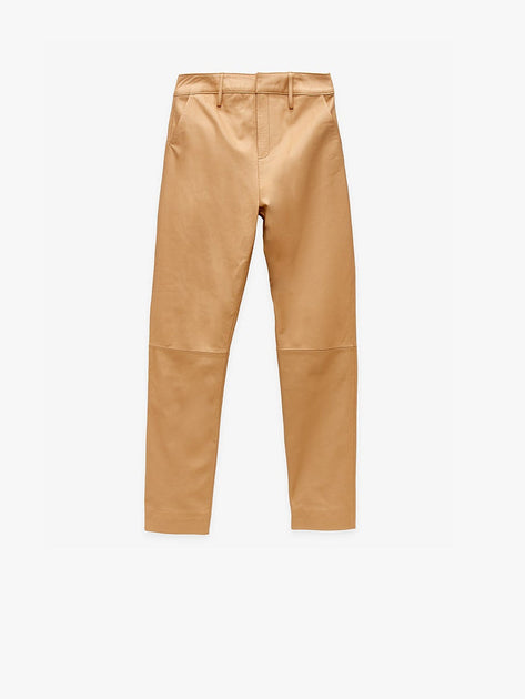 AS by DF Jordan Recycled Leather Trousers Brown US 2 4