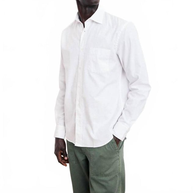 Hartford Paul Pat Button Down Shirt White Small 3