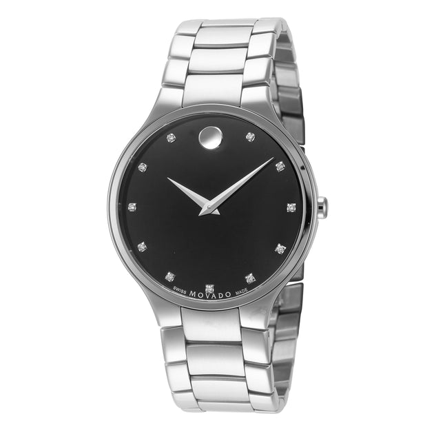 Movado Serio 38mm Quartz Watch Silver 3