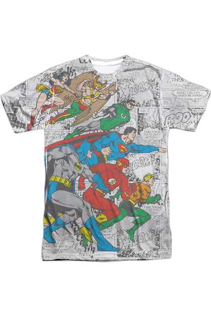 Gildan DC Comics Face Off T-Shirt Multi Large 2