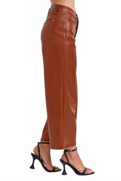Judy Blue Wide Jeans Brown 30 3