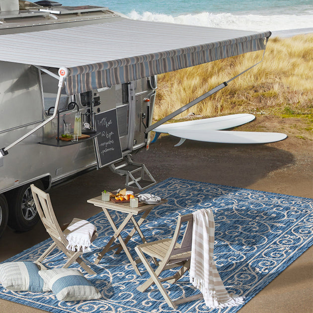 Jonathan Y Charleston Square Rug Navy 3