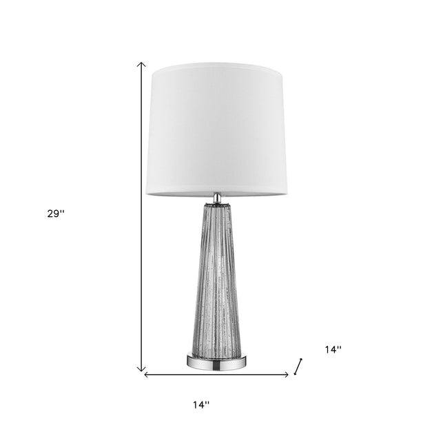 Hivvago Table Lamp Silver Metal 7