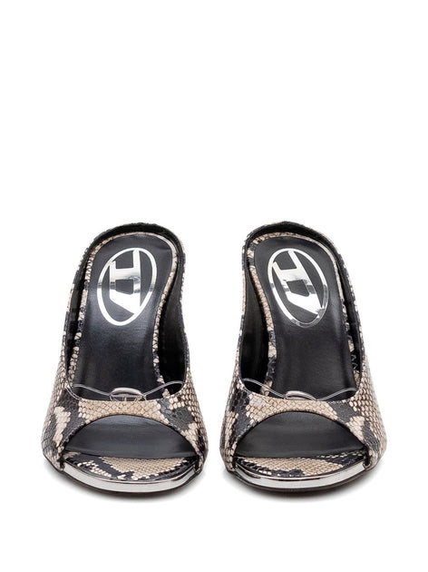  Diesel Snakeskin Sandals Multi US 8 4