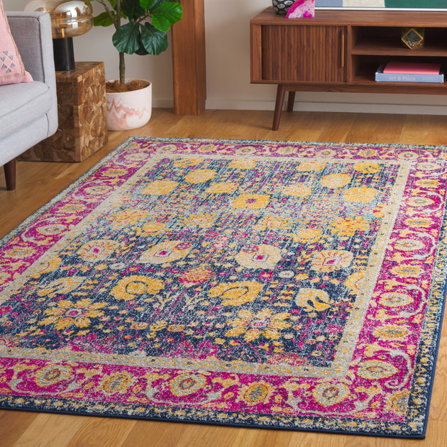 Tapis Safavieh Granada Bleu/Fuchsia 2