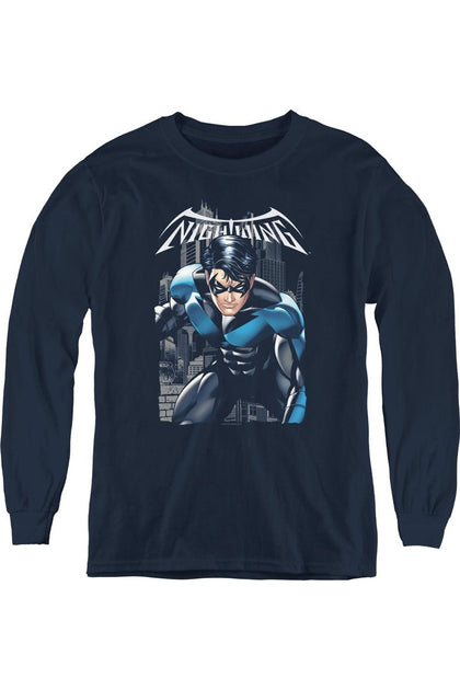 Gildan Batman A Legacy Jugend Langarmshirt Blau XLarge 2