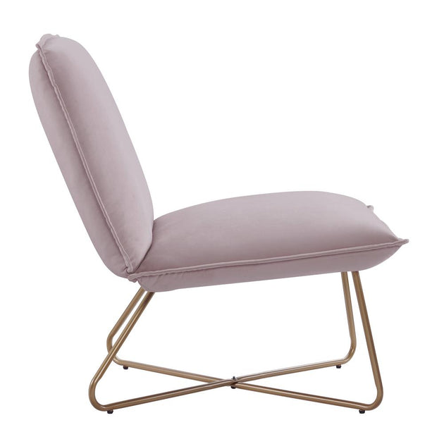 Linon Kevlin Accent Chair Blush Pink 4