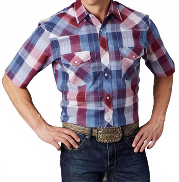 Roper Men's Snap Western Shirt Multi Plus Size 3X 3