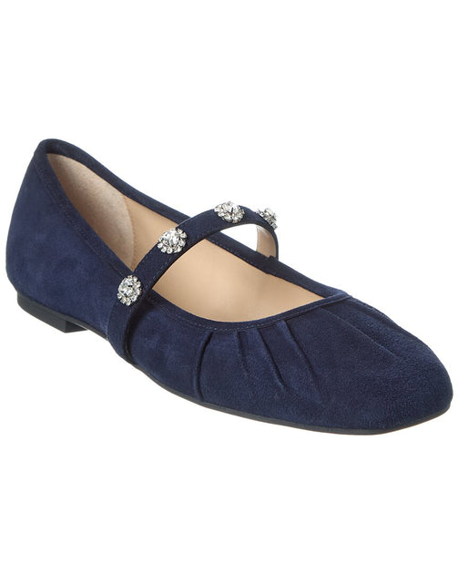 Stuart Weitzman Justina Ballet Flat Blue US 6.5 2
