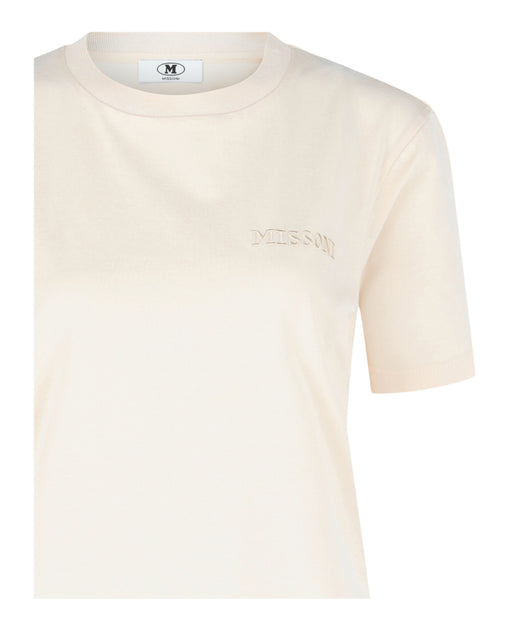 M Missoni Logo T-Shirt Beige S 5