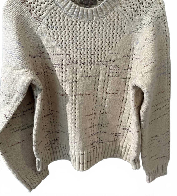 Lilla P Open Stitch Crewneck Sweater Multi XS 4