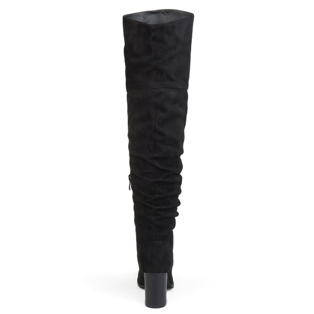 Journee Collection Womens Kaison Stacked Heel Over The Knee Boots