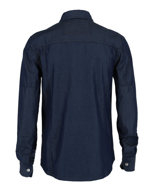 Salvatore Ferragamo Denim Zipper Shirt Blue XXL 3