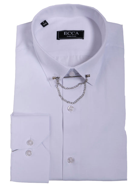 TruCloning Button Down Poplin Shirt White Medium 3