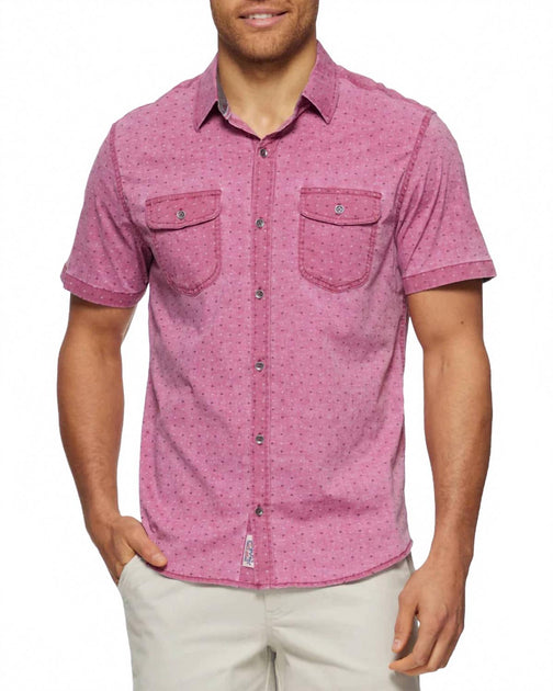 Flags & Anthem Gardendale Short Sleeve Shirt Pink Large 2