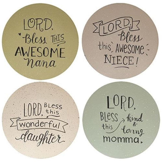 Hivvago Lord Bless This Wonderful Woman Decorative Plate 2