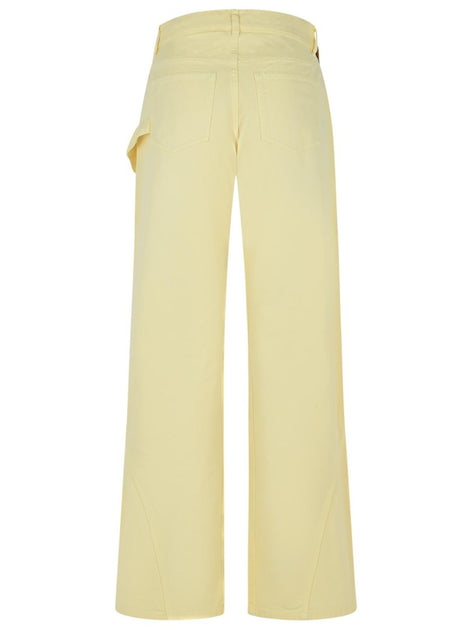 J. W. Anderson Workwear' Cotton Pants With Yellow Twisted