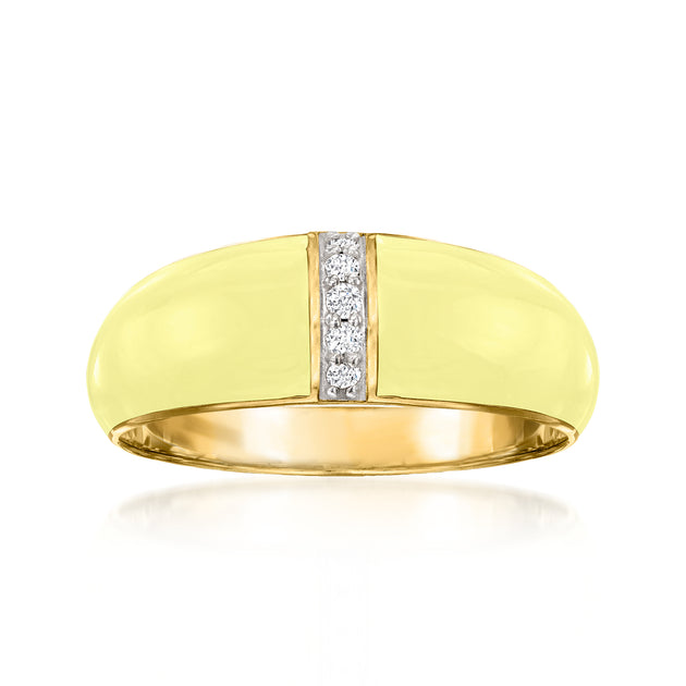 Ross-Simons Dome Ring Pastel Yellow US 6 2
