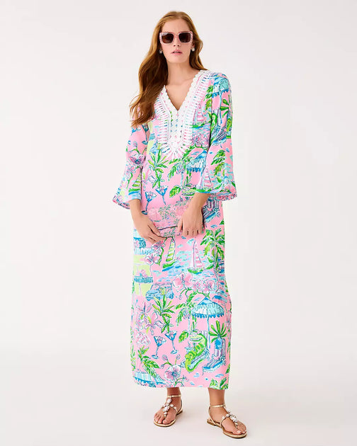 Lilly Pulitzer Caftan Maxi Col V Multi US 2 4