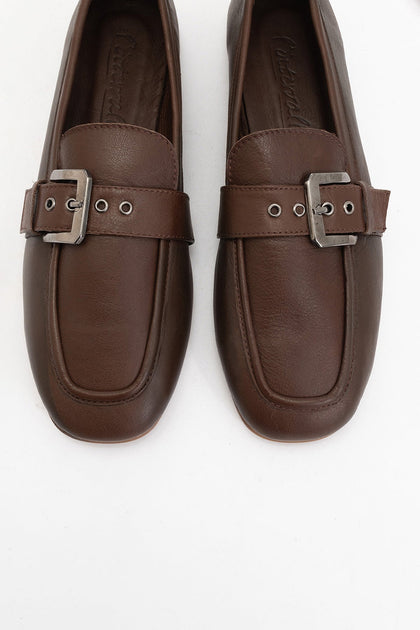Forever & Always Jade Leather Loafer Black US 6 3