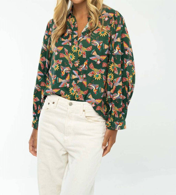 Briton Court Christy Bluse Grün Medium 3